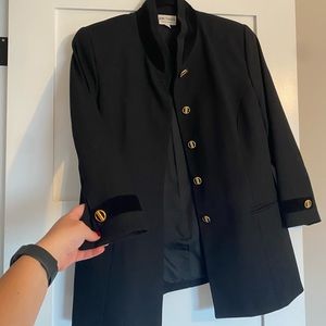 Vintage Jon Tagia blazer with velvet detail